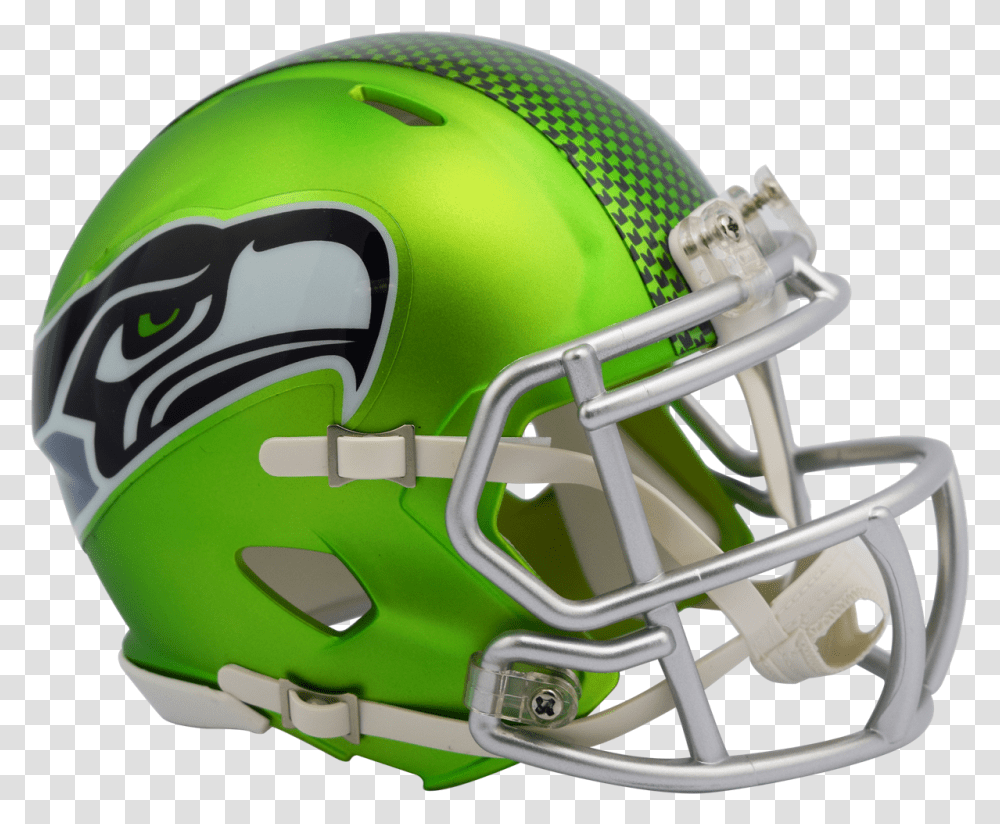 Nfl Helmets Seattle Seahawks Blaze Helmet, Apparel, Crash Helmet, Football Helmet Transparent Png