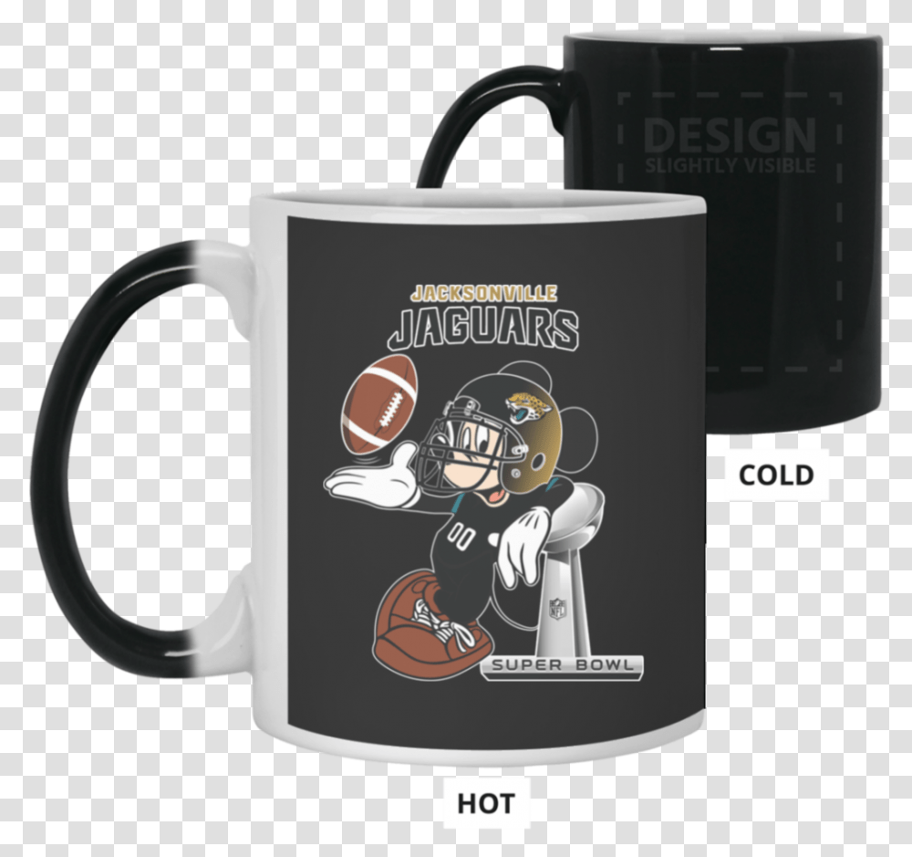 Nfl Jacksonville Jaguars Mickey Mouse Super Bowl Football Avengers Endgame Mug, Coffee Cup, Person, Human Transparent Png