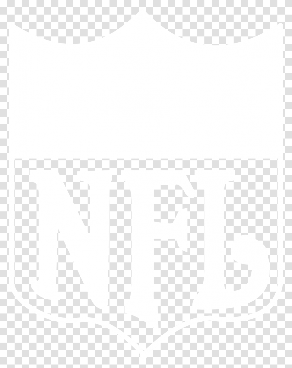 Nfl Logo Black And White Crowne Plaza Logo White, Label, Number Transparent Png