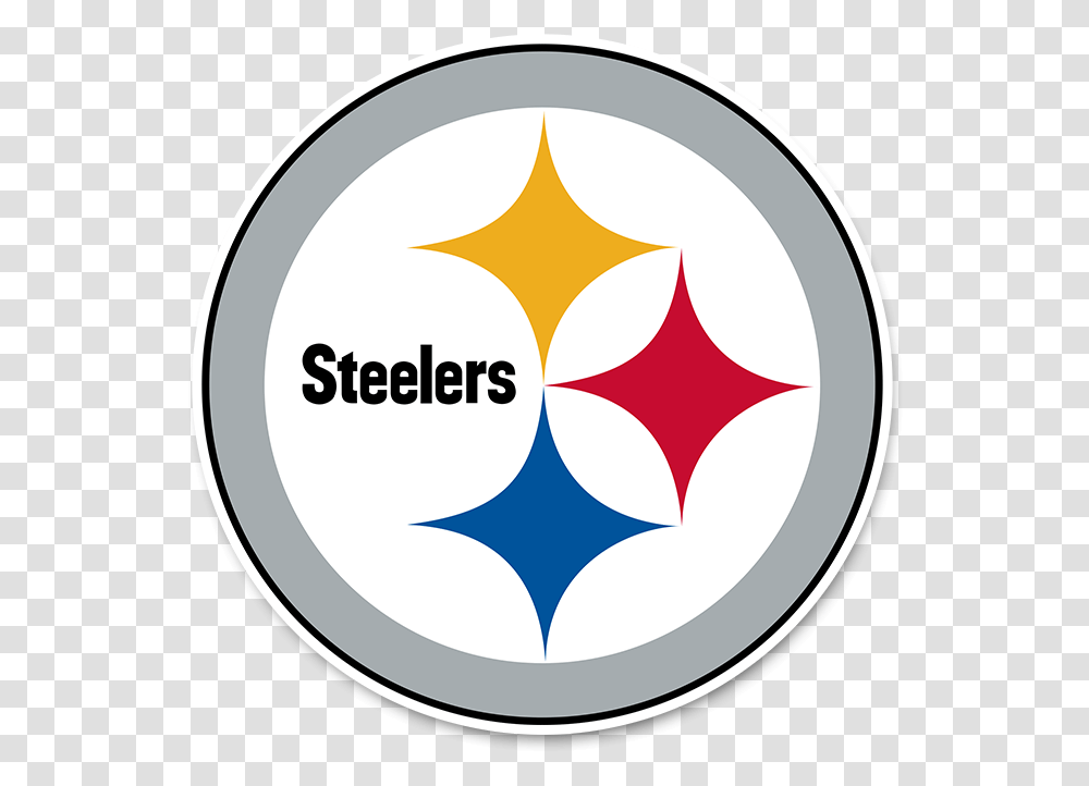 Nfl Logo Stickers & Car Decals Officially Licensed Car Pittsburgh Steelers Logo Svg, Symbol, Trademark, Painting, Art Transparent Png