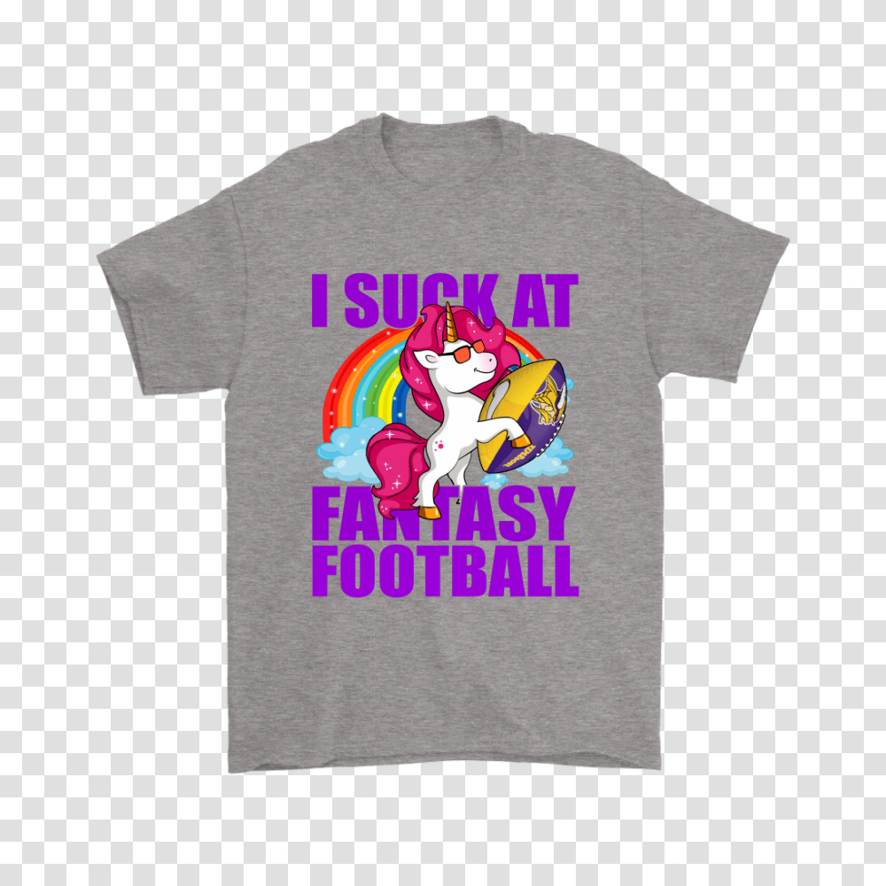 Nfl Minnesota Vikings Unicorn I Suck, Apparel, T-Shirt Transparent Png