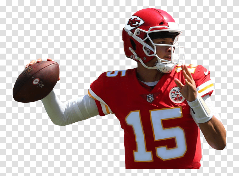 Nfl Mvp Patrick Mahomes 15 And The Mahomies, Helmet, Person, People Transparent Png