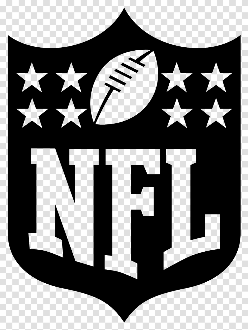 Nfl Nfl Icon Nfl Black And White Logo, Gray, World Of Warcraft Transparent Png