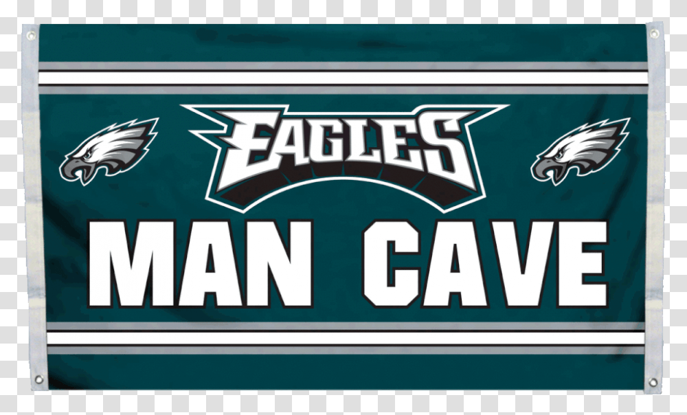 Nfl Philadelphia Eagles 3x5 Man Cave Flag Philadelphia Eagles, Bird, Animal, Text, Gum Transparent Png