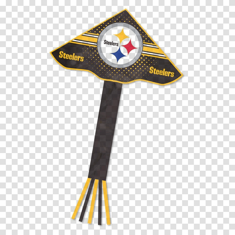 Nfl Pittsburgh Steelers Kite Pittsburgh Steelers, Symbol, Construction Crane, Bow, Logo Transparent Png