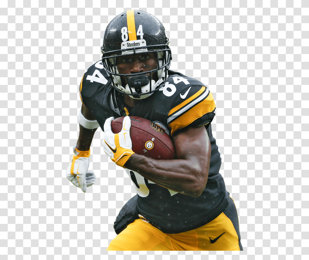 Nfl Player Antonio Brown Turns Himself In Sprint Football, Clothing, Helmet, Person, People Transparent Png