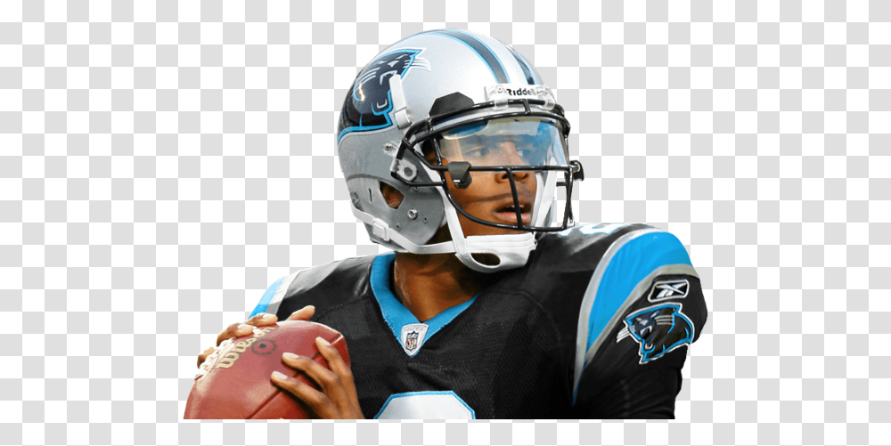 Nfl Players By Game Of Thrones House Cam Newton Panthers, Helmet, Clothing, Apparel, Person Transparent Png