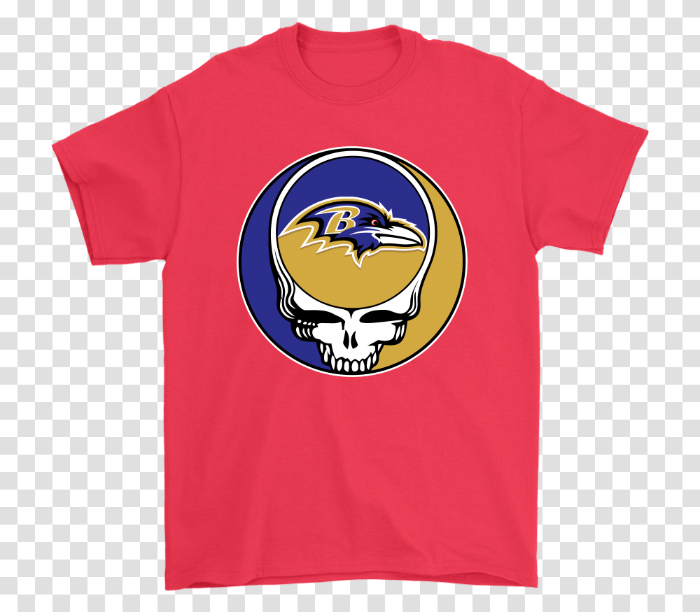 Nfl Team Baltimore Ravens X Grateful Dead Logo Band Shirts Grateful Dead T Shirts 49ers, Clothing, Apparel, T-Shirt Transparent Png