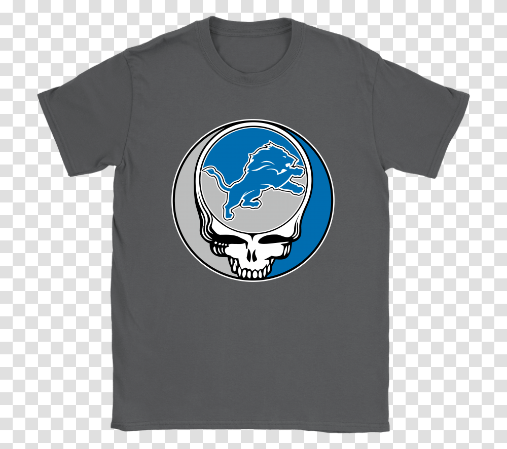 Nfl Team Detroit Lions X Grateful Dead Logo Band Shirts Grateful Dead Steal Your Face, Apparel, T-Shirt Transparent Png