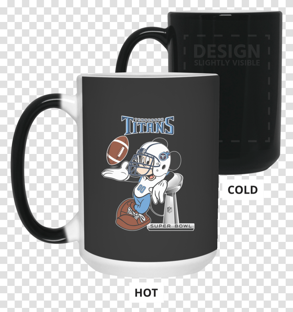 Nfl Tennessee Titans Mickey Mouse Super Bowl Football Mug, Coffee Cup, Latte, Beverage, Drink Transparent Png