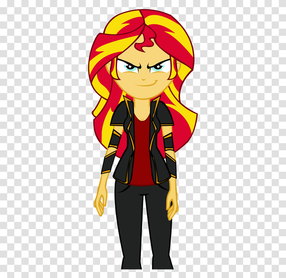 Ngrycritic Clothes Equestria Girls Evil Grin Female Sunset Shimmer, Person, Leisure Activities Transparent Png