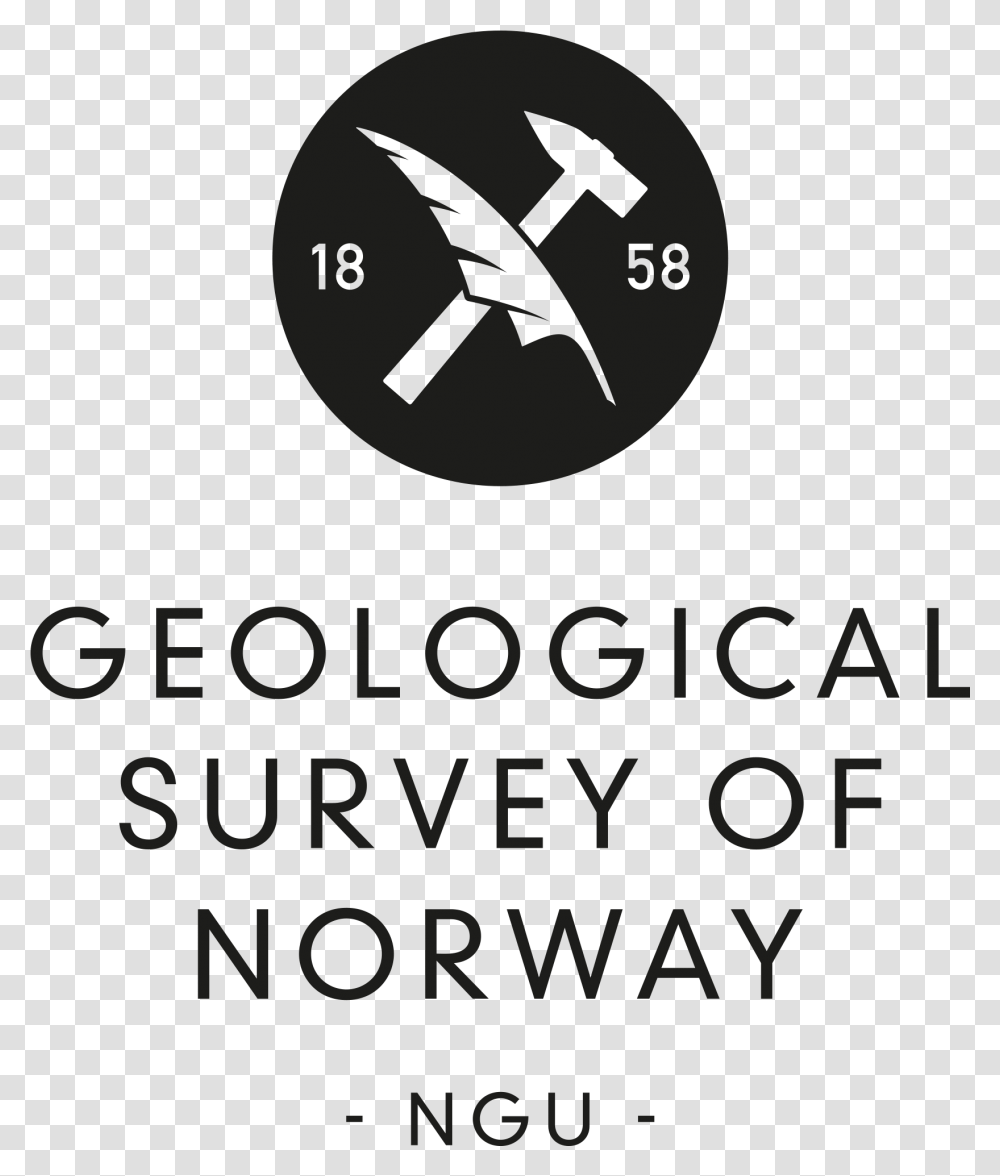 Ngu Hovedlogo Svart Full Engelsk Norges Geologiske Underskelse, Number, Sign Transparent Png