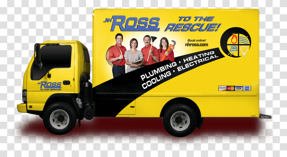 Nh Ross To The Rescue Truck Nh Ross, Person, Human, Bus, Vehicle Transparent Png