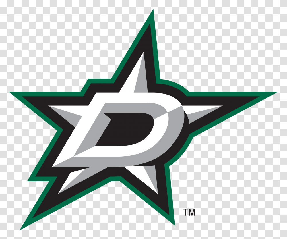 Nhl Dallas Stars Logo, Star Symbol, Cross Transparent Png