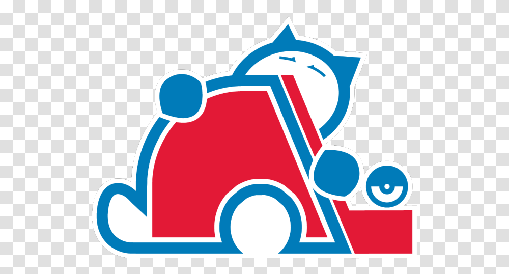 Nhl Pokemon Logos - Qubec Snordiques Snorlax Nhl Pokemon Logo, Text, Symbol, Graphics, Art Transparent Png