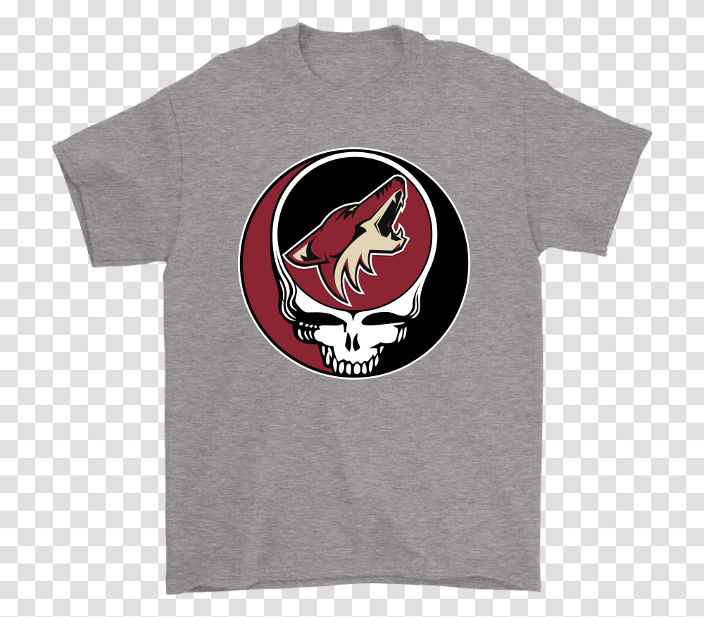 Nhl Team Arizona Coyotes X Grateful Dead Logo Band Grateful Dead Steal Your Face, Apparel, T-Shirt Transparent Png