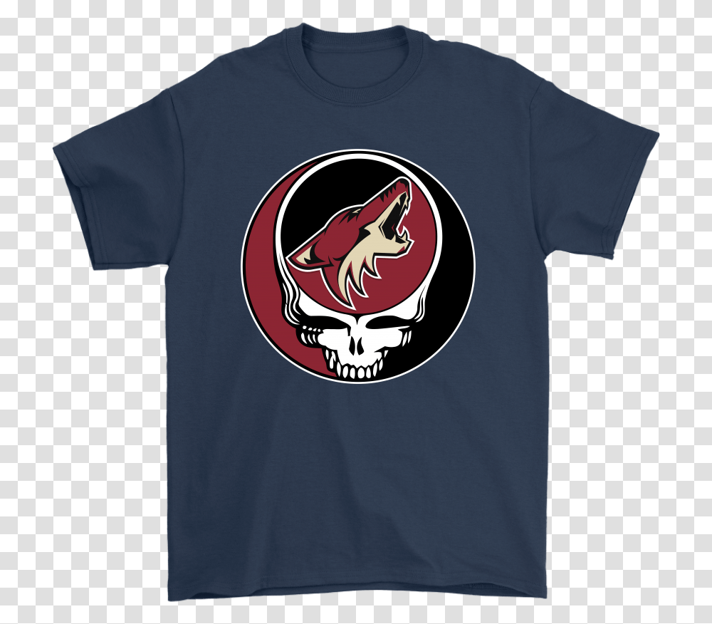 Nhl Team Arizona Coyotes X Grateful Dead Logo Band Logo Columbus Blue Jackets, Apparel, T-Shirt Transparent Png