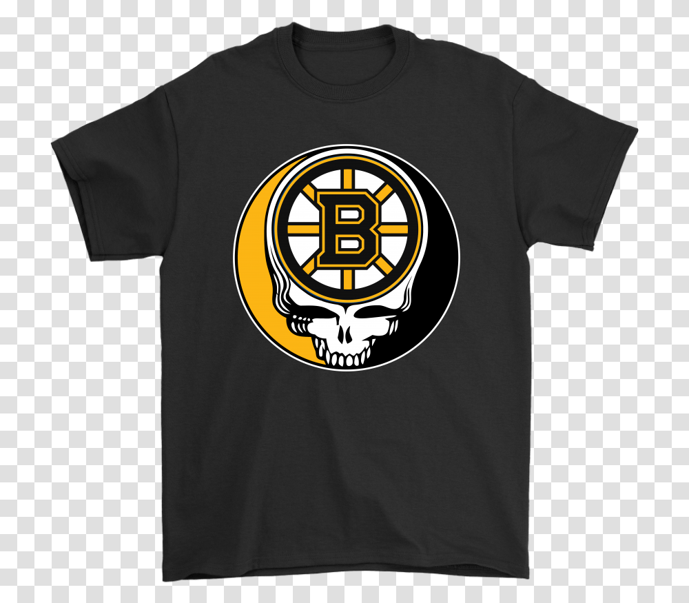 Nhl Team Boston Bruins X Grateful Dead Logo Band Shirts Boston Bruins, Apparel, T-Shirt Transparent Png