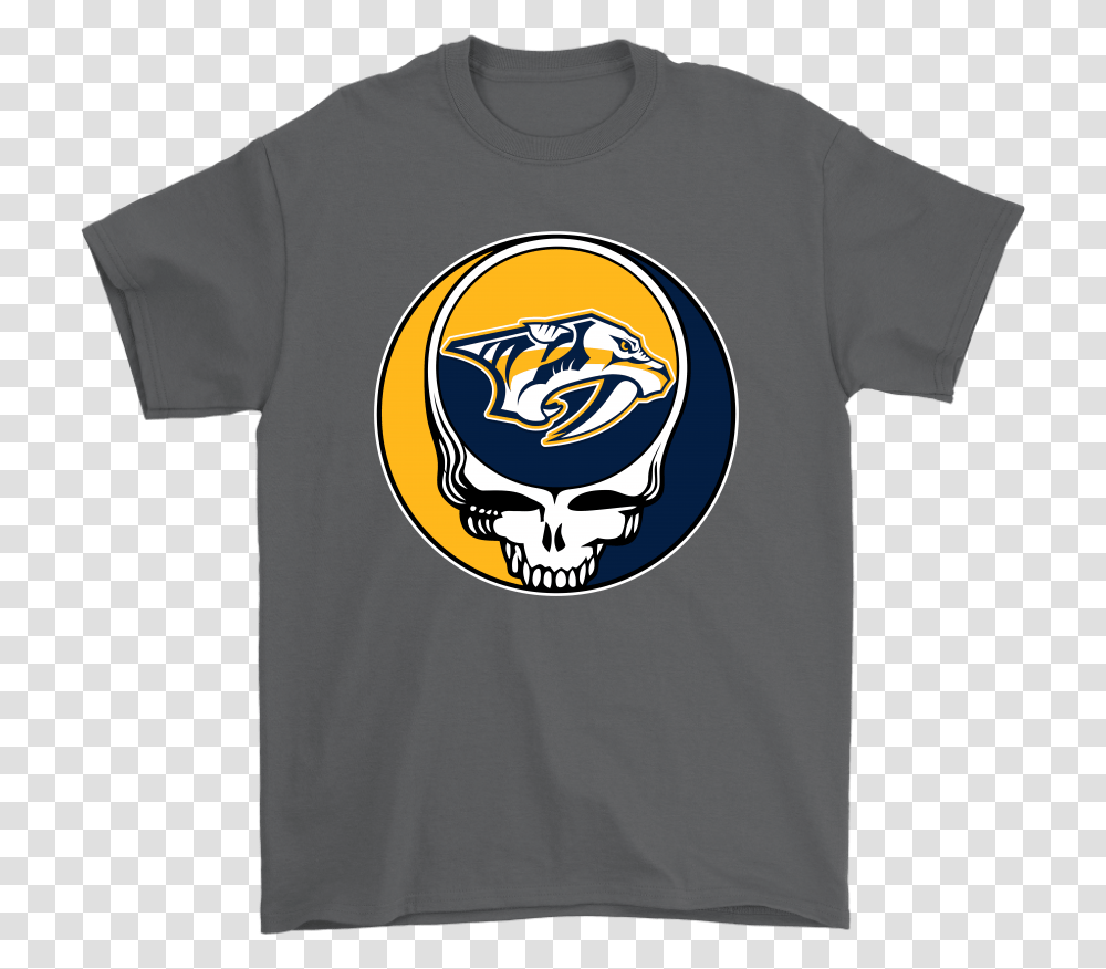 Nhl Team Nashville Predators X Grateful Dead Logo Band Grateful Dead Steal Your Face, Apparel, T-Shirt Transparent Png