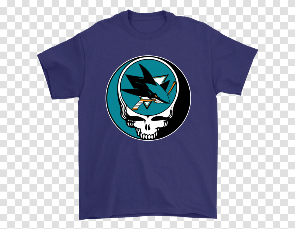 Nhl Team San Jose Sharks X Grateful Dead Logo Band Half Spiderman Half Deadpool, Apparel, T-Shirt Transparent Png