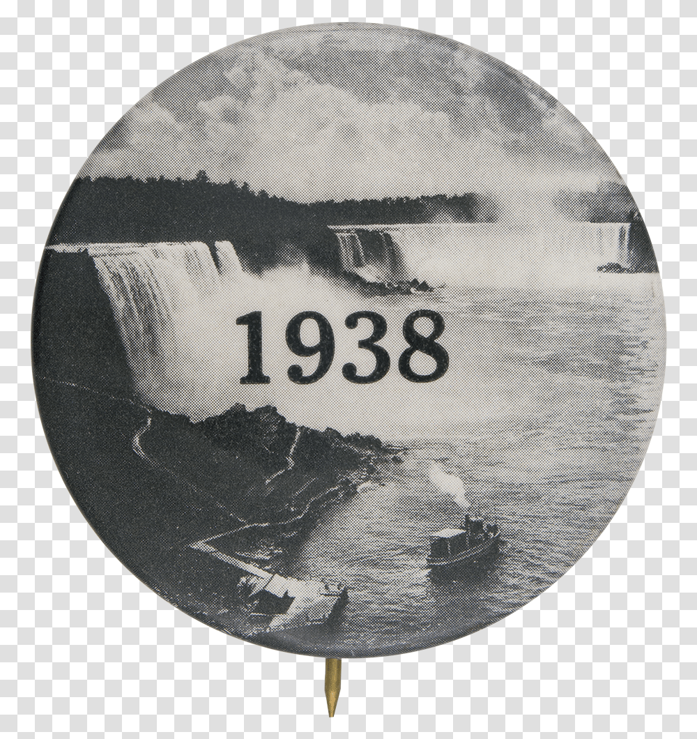 Niagara Falls 1938 Event Button Museum Traffic Sign, Number, Logo Transparent Png