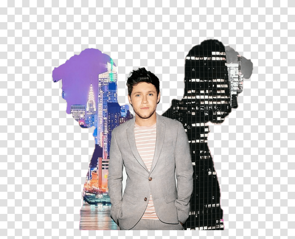Niall Horan Sticker Uploaded, Suit, Overcoat, Person Transparent Png