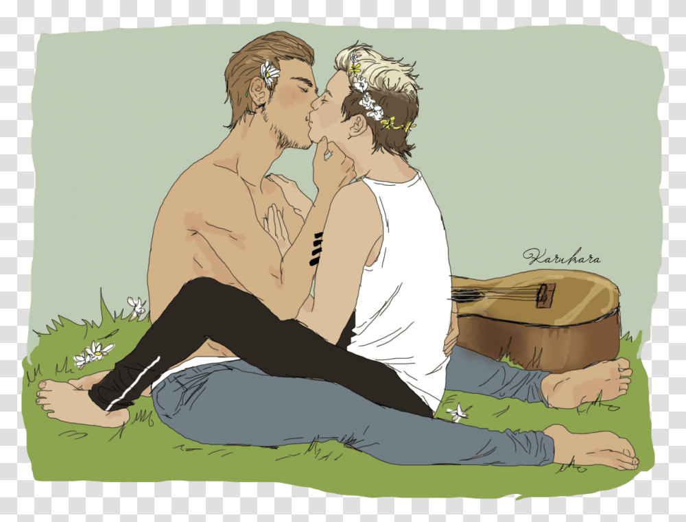 Niam Horayne Fan Art, Person, Human, Drawing, Hug Transparent Png