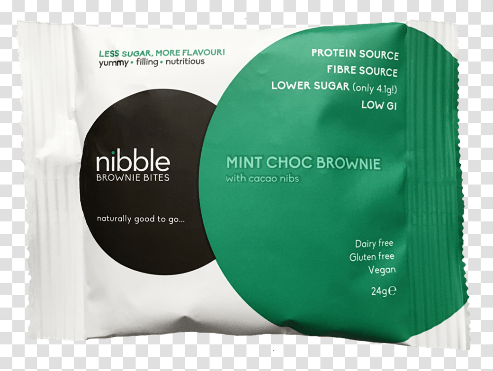 Nibble Choc Mint Brownie Paper, Cushion, Word, Frisbee Transparent Png