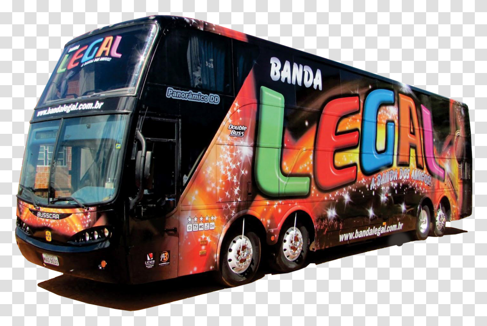 Nibus Banda Legal 2018, Vehicle, Transportation, Tour Bus, Wheel Transparent Png