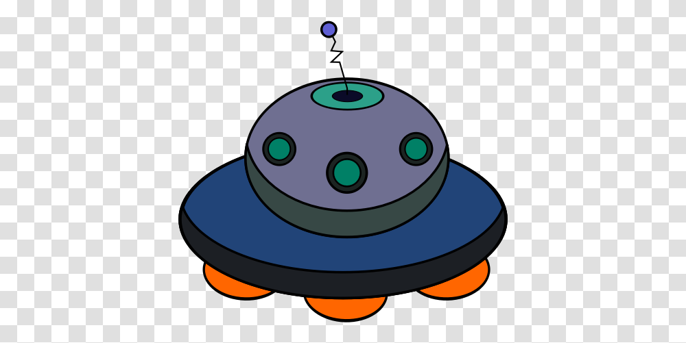 Nice Cartoon Flying Saucer Doodle Style Retro Ufo Alien Flying, Sphere, Outer Space, Astronomy, Birthday Cake Transparent Png