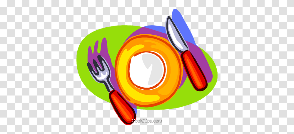 Nice Place Setting Royalty Free Vector Clip Art Illustration, Fork, Cutlery, Spoon Transparent Png