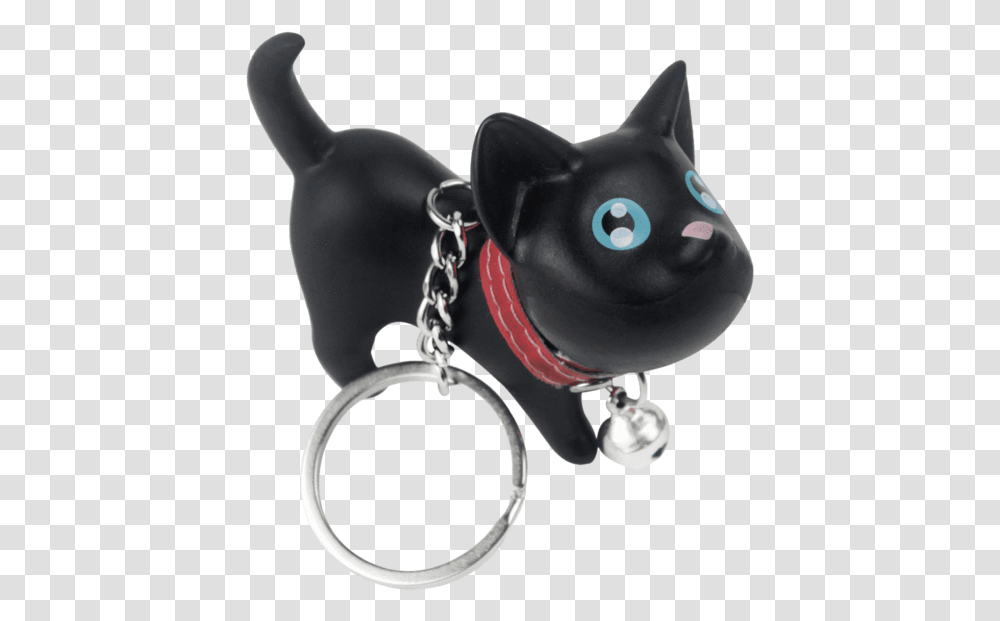 Niceeshop Cute Cat Key Chain Black Cat, Accessories, Jewelry, Pet, Mammal Transparent Png