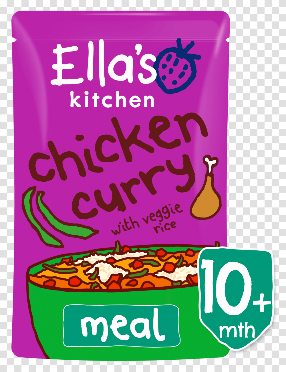 Nicely Spiced Chicken Curry With Veggie Rice Ella's Kitchen Chicken Curry Recipe, Advertisement, Poster, Flyer, Paper Transparent Png