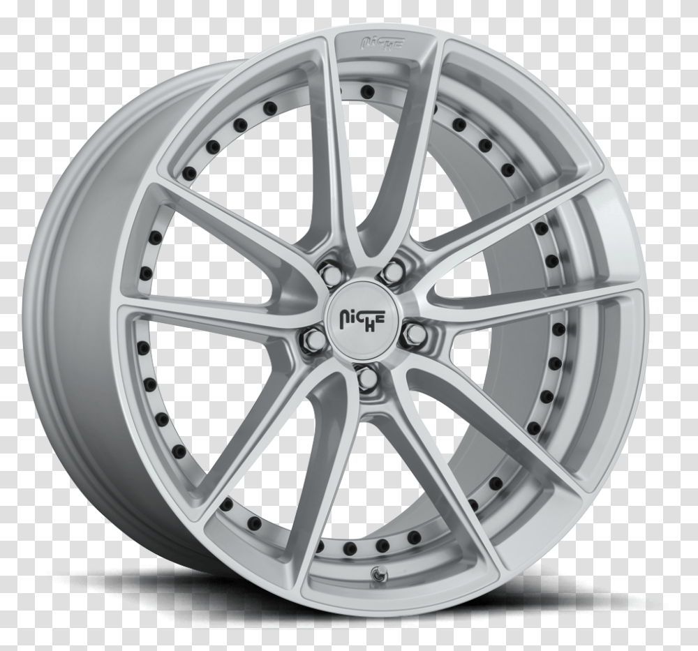 Niche M221 Gloss Silver Machined Wheels For 2015 2017 Niche Dfs, Tire, Alloy Wheel, Spoke, Car Wheel Transparent Png