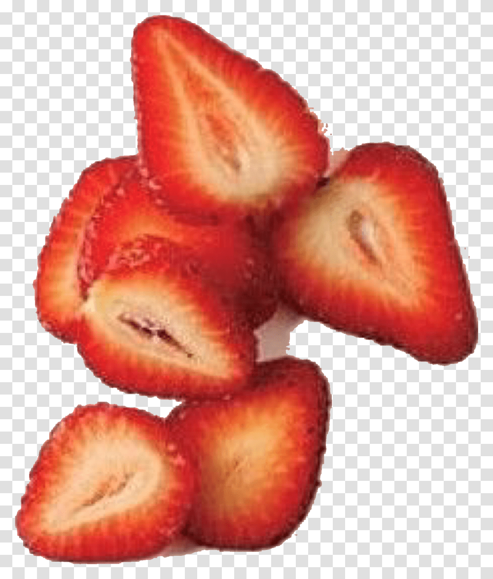 Niche Meme Strawberry, Fruit, Plant, Food, Sliced Transparent Png