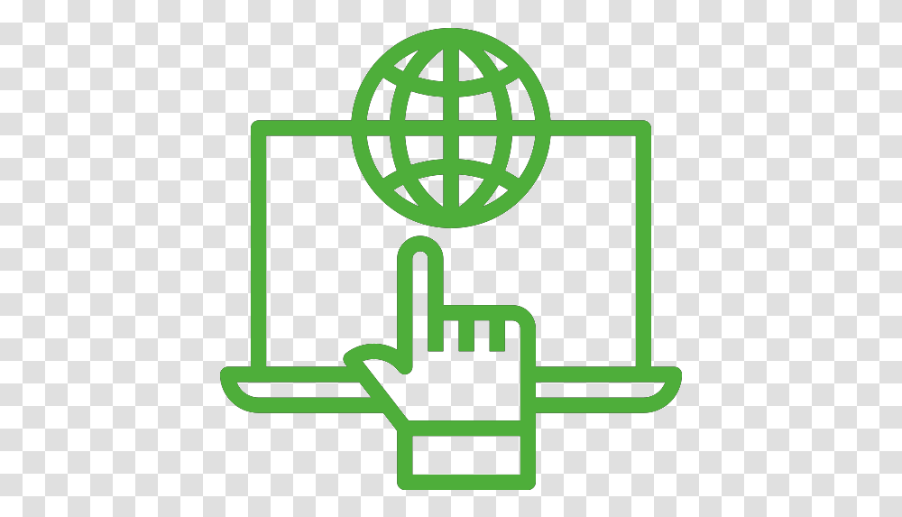 Niche Network Globe Icon, Symbol, Sign, Plan, Green Transparent Png