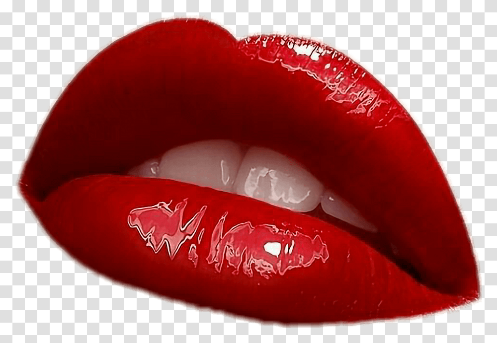 Niche Nichememes Aesthetic Aesthetictumblr Clothes Hot Red Lips Hd, Mouth, Lipstick, Cosmetics, Teeth Transparent Png