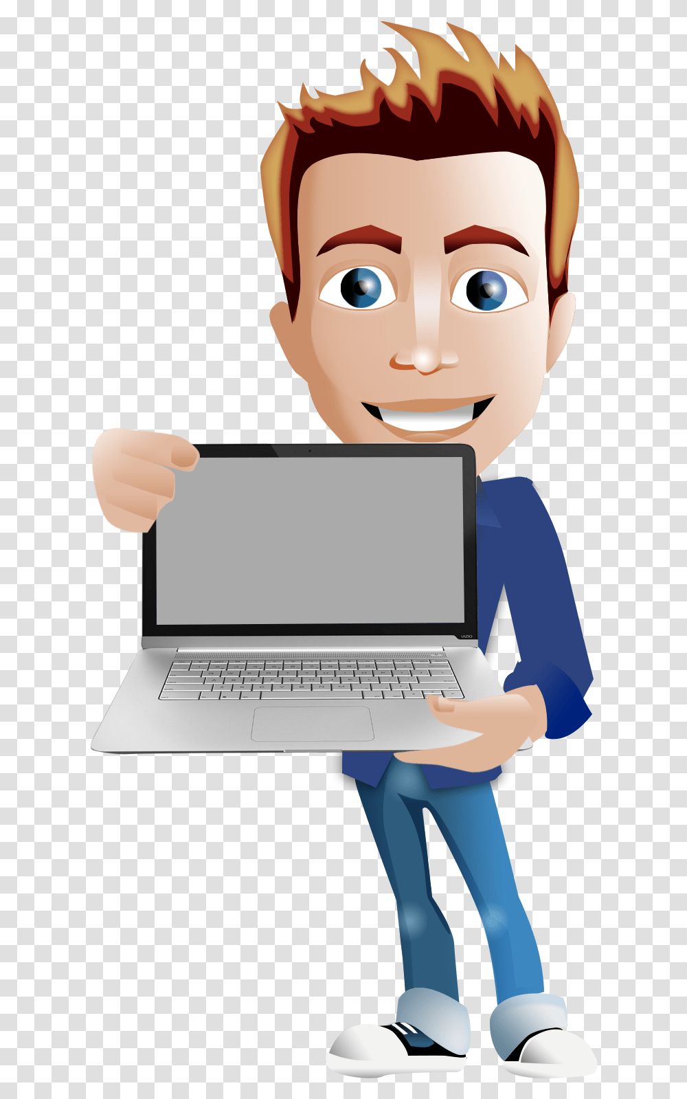 Niche Synergy Cartoon Of Software Engineer, Pc, Computer, Electronics, Laptop Transparent Png