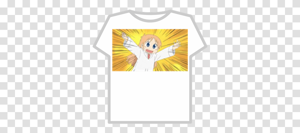 Nichijou Neko Roblox Anime T Shirts, Clothing, Apparel, T-Shirt, Sleeve Transparent Png