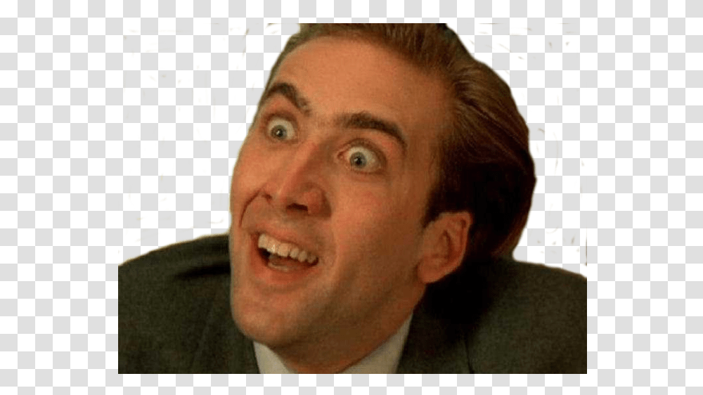 Nicholas Cage Face Picture Library Download Nicolas Cage Black And White, Smile, Person, Head, Suit Transparent Png