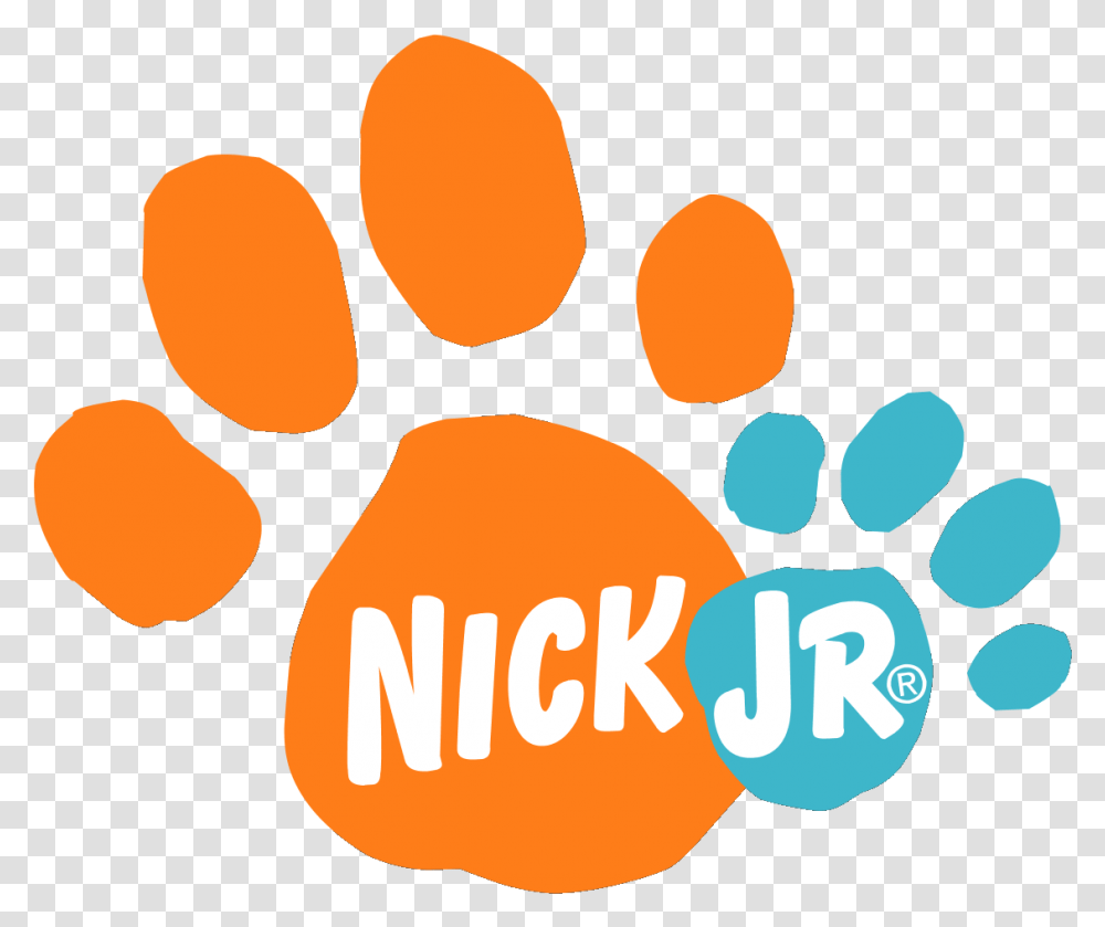 Nick Jr Blue's Clues Logo Logodix Nick Jr Paw Prints Logo, Plant, Hand, Footprint, Plectrum Transparent Png