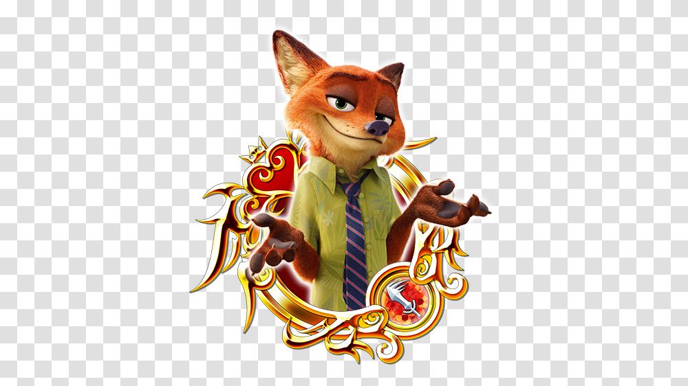 Nick Wilde Khux Wiki Mickey Donald Goofy Kingdom Hearts, Tie, Accessories, Person, Diwali Transparent Png