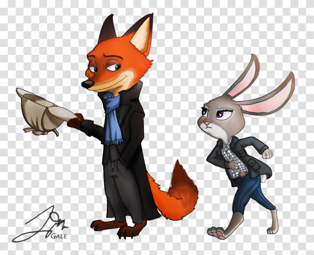 Nick Wilde On Twitter Zootopia And Sherlock Tv Series Cross, Person, Mammal, Animal Transparent Png