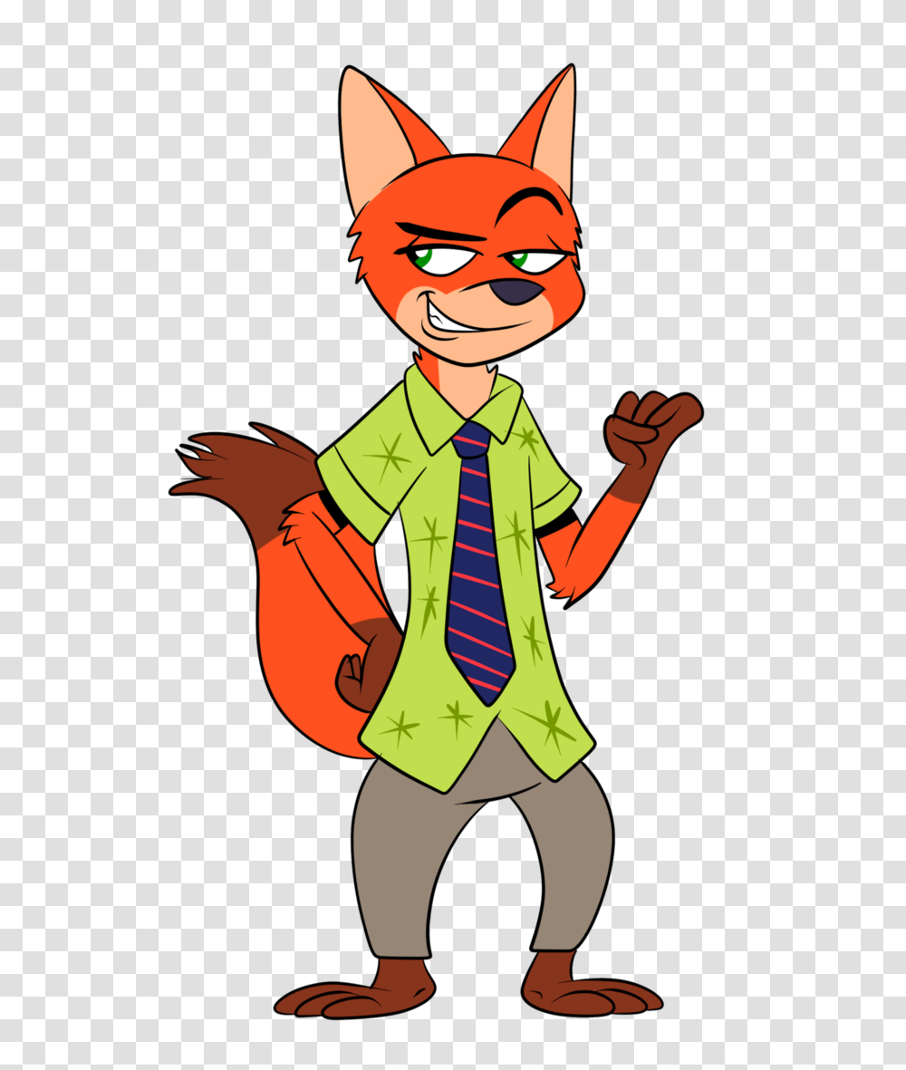 Nick Wilde, Tie, Accessories, Person, Leisure Activities Transparent Png