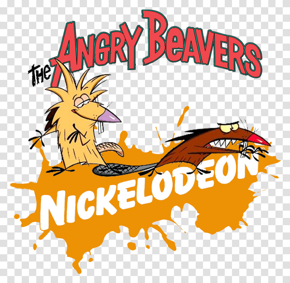 Nickelodeon Angry Beavers Logo, Fire, Text, Flame, Graphics Transparent Png