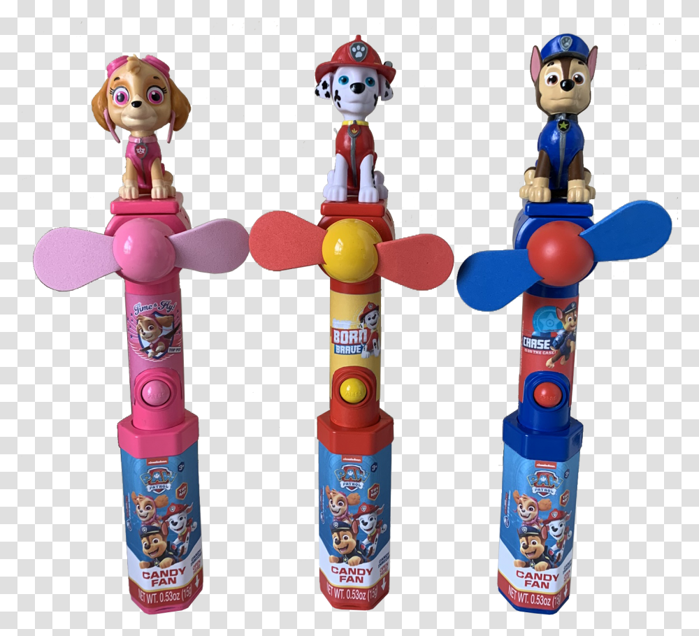Nickelodeon Paw Patrol Character Fan Bath Toy, PEZ Dispenser, Doll Transparent Png