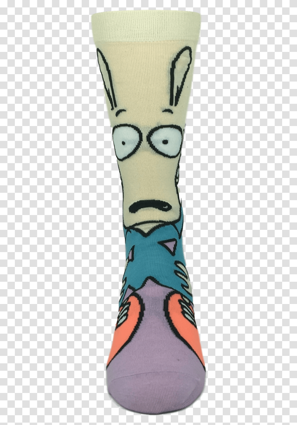 Nickelodeon Rockos Modern Life Rocko 360 Cartoon Socks Sock, Apparel, Footwear, Shoe Transparent Png