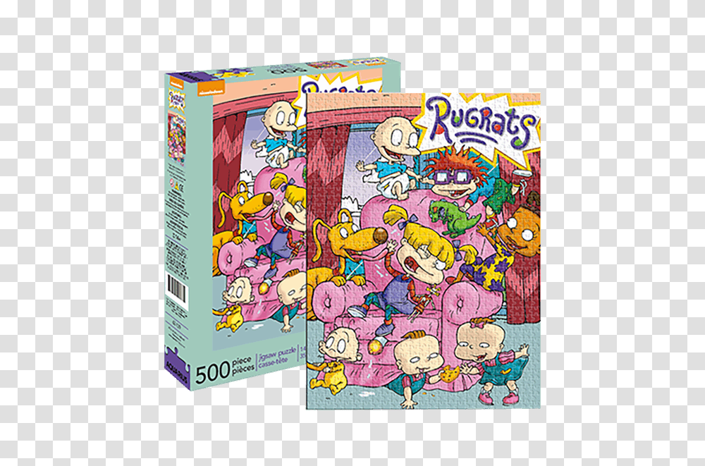 Nickelodeon Rugrats Cast 500pce Puzzle Rugrats Iphone 11 Case, Super Mario, Game, Jigsaw Puzzle, Label Transparent Png