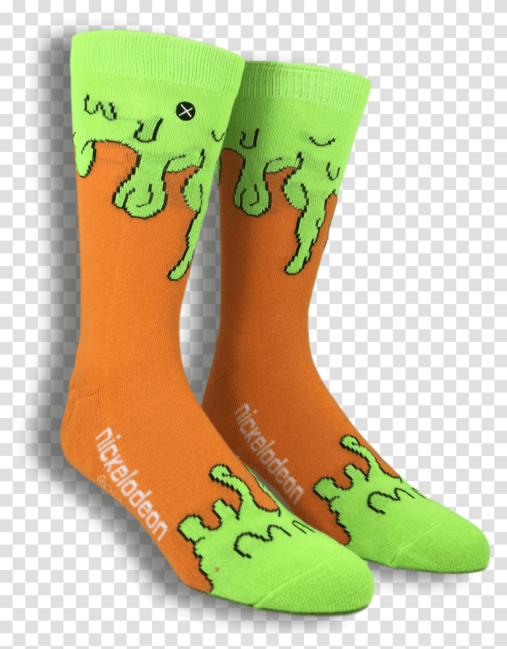Nickelodeon Slime Athletic Socks By Odd SoxClass Sock, Apparel, Shoe, Footwear Transparent Png