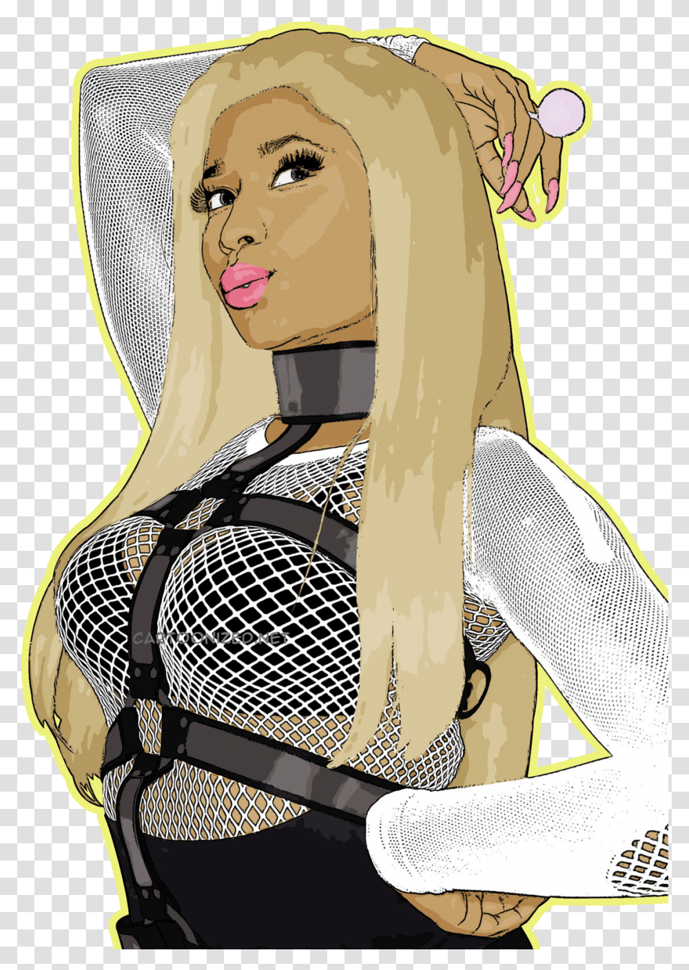 Nicki Minaj Image Download Cartoon Pictures Of Nicki Minaj, Female, Accessories, Armor Transparent Png